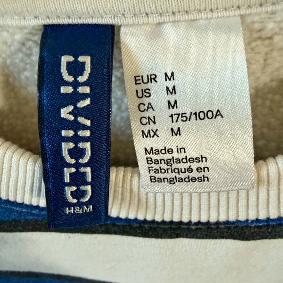 H&M Blue and White Striped Crewneck Sweater - Picture 4 of 6